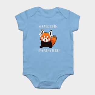 Save the red panda, A great gift for anyone you love, Baby Bodysuit